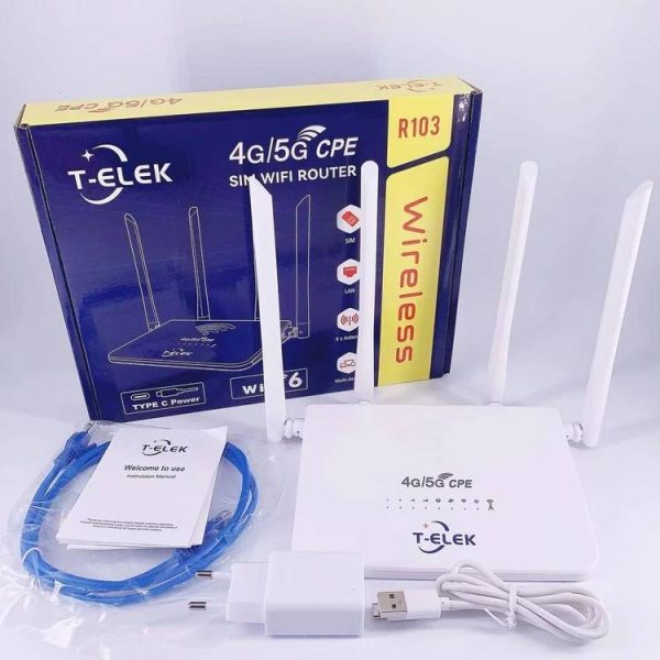 مودم 4G/5G CPE برند T-ELEK R103 باسیمکارت