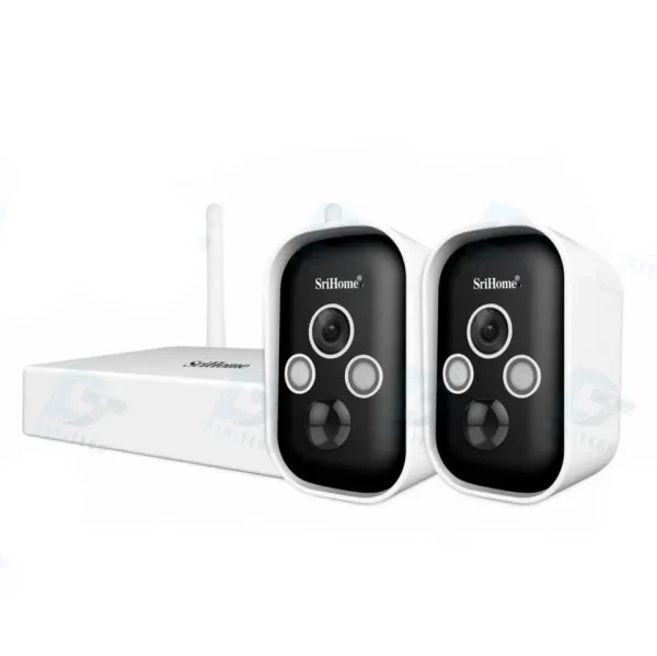 پکیج دوربین مداربسته وایرلس Srihome مدل 2CH